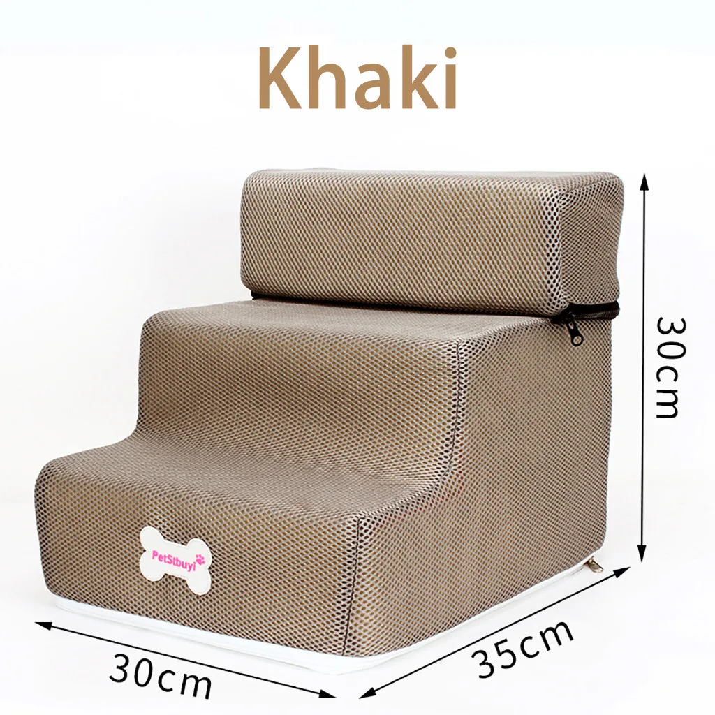 Pet лестницы воздухопроницаемая сетка складная ПЭТ лестница Съемная кровать для собак лестница для собак 2 ступени лестница для маленьких собак лежак для питомца