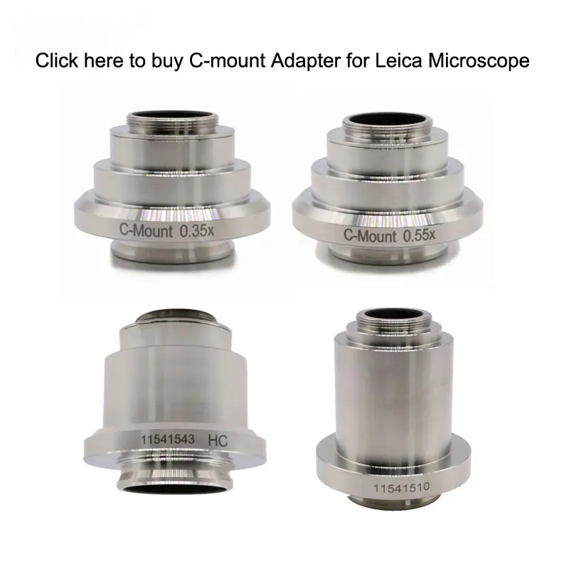 Focusable 0.35X 0.55X Microscope Camera Adapter C mount Adapter for Nikon Trinocular Microscope