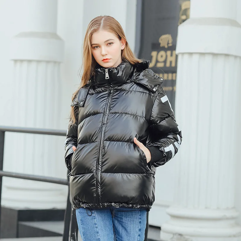 Новинка 2019 негабаритное Женское пальто теплая зимняя куртка с капюшоном Женская