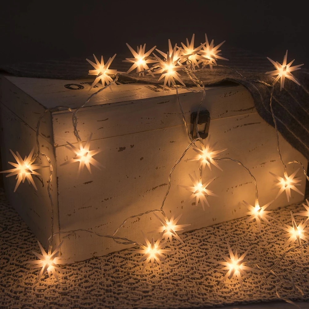 

LED Star Fairy String Light Indoor Holiday Fairy Lamp Ornaments New Year Party Curtain Garden Tree Decoration