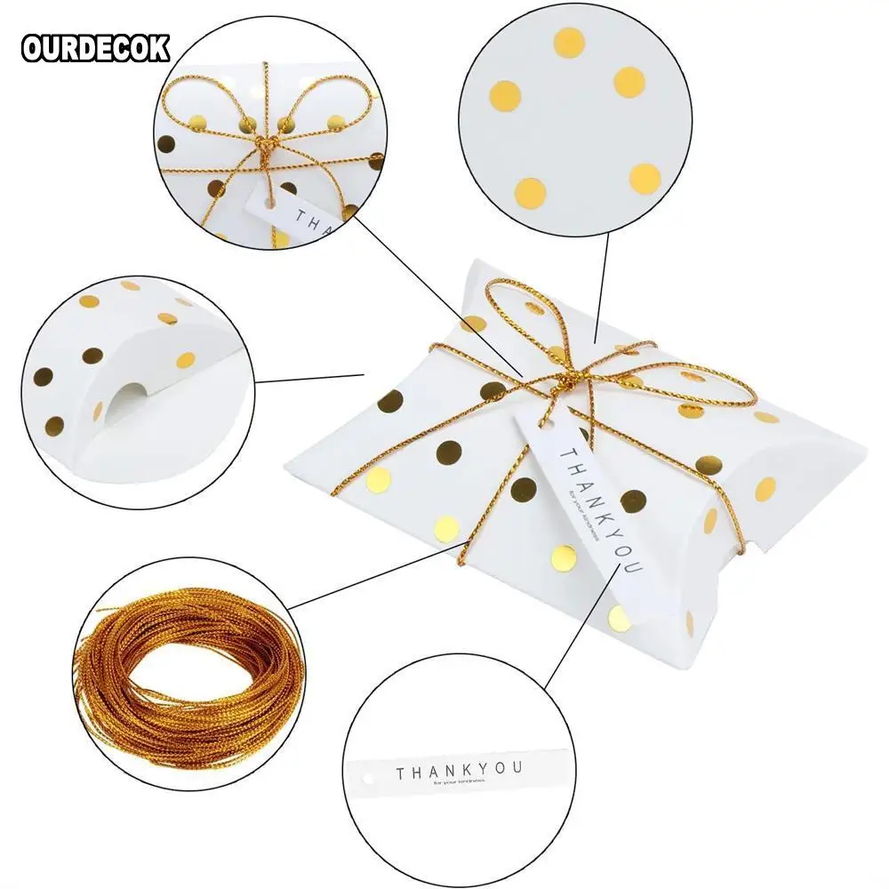 10 шт. Подушка Форма крафт-бумаги коробка для конфет ювелирных изделий из