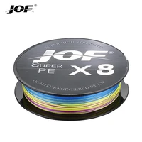 jof braids fishing line new 8 strands super strong for lake 150m 100 pe multifilament wire woven thread