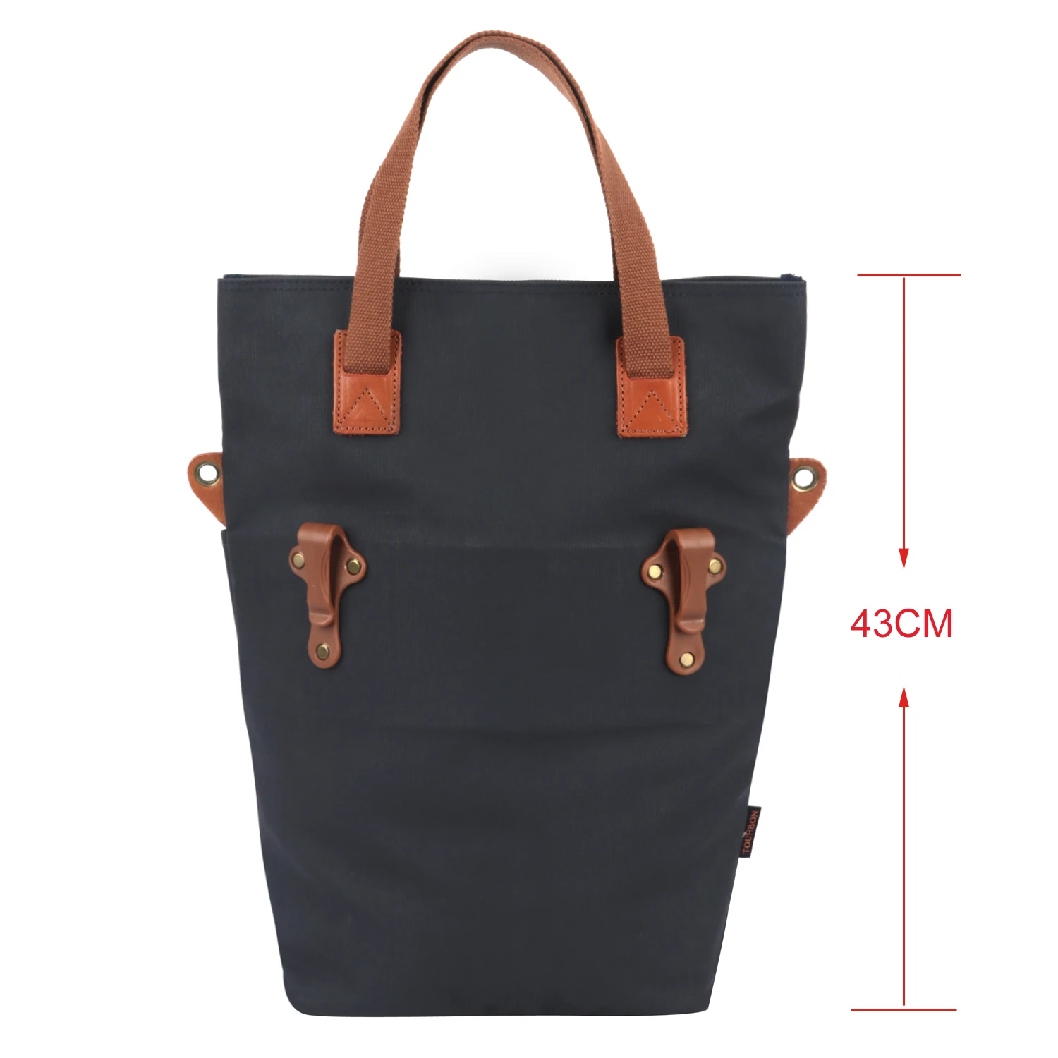 Сумка тоут Tourbon велосипедная водонепроницаемая винтажная тканевая Сумочка для