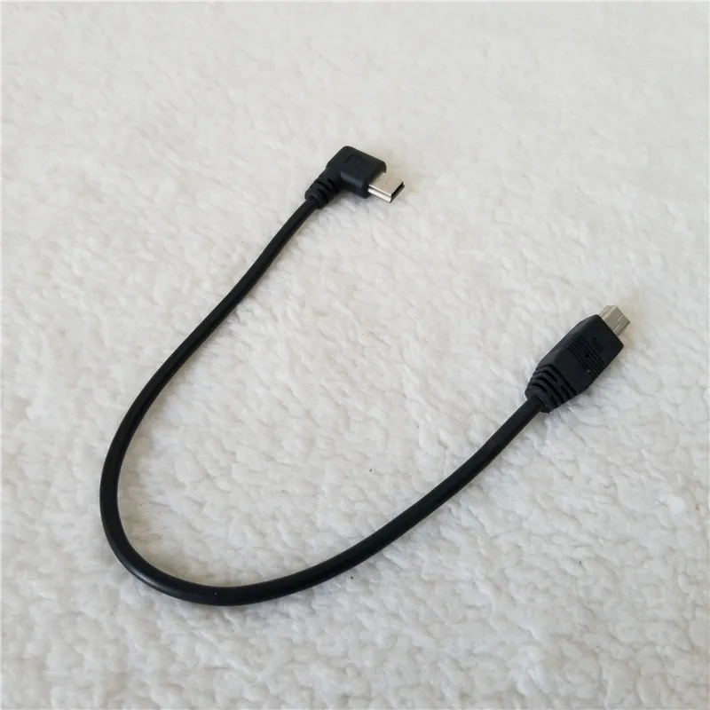 90 градусов изгиб под левым углом мини USB папа-папа адаптер кабель-удлинитель