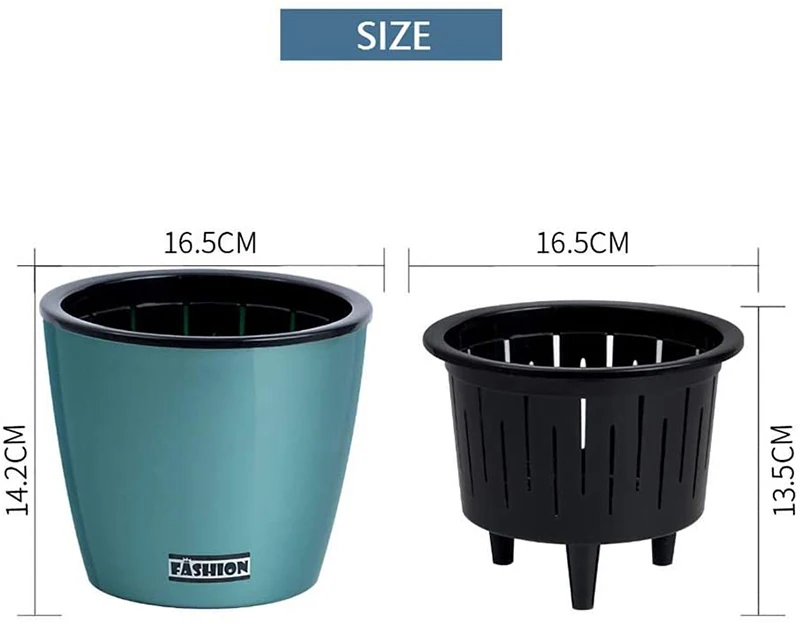 Цветочный горшок автоматический поглощающий воду пластиковый для растений