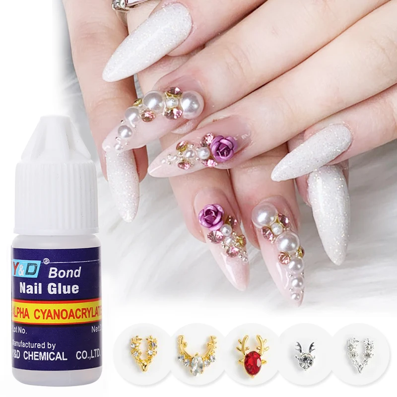 BORN PRETTY 1 шт. 3 г клей для ногтей французских накладных акриловый лак