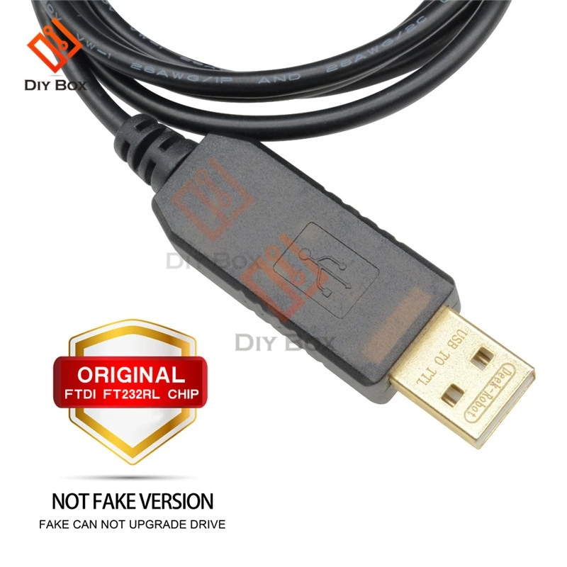 Оригинальный 1 м 6 контактов 5 в FTDI FT232RL FT232 USB к TTL RS232 последовательный загружаемый