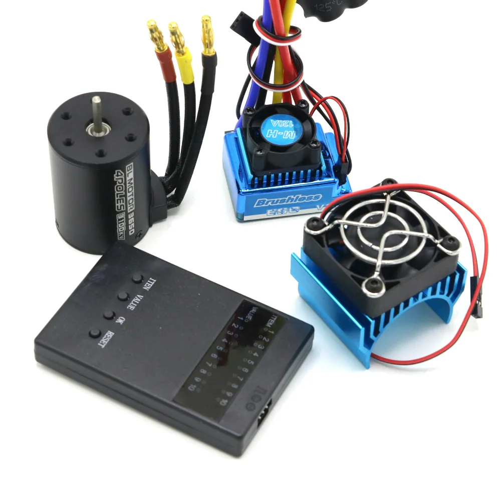 RC Мотор 3650 3100KV / 3900KV 4300KV 5200KV бесщеточный мотор и 45A 60A 80A 120A ESC комбо набор для 1:10