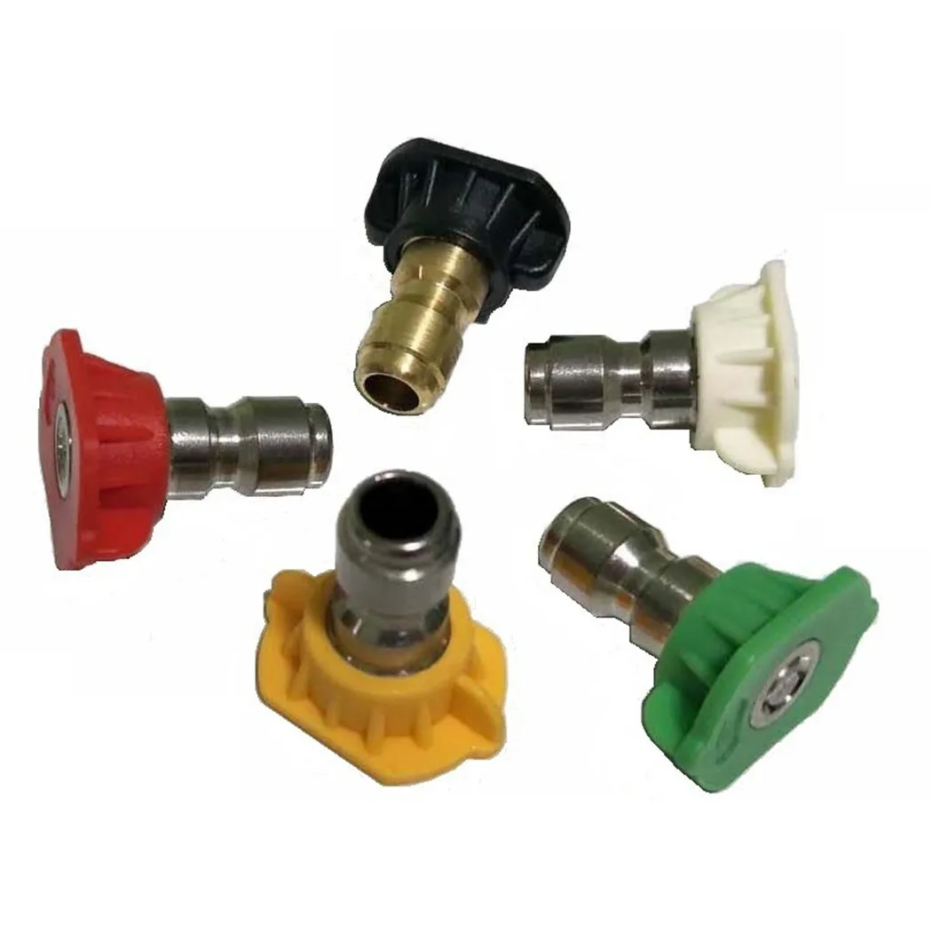 

5PCS High Pressure Washer Sprayer Nozzle Tip 1/4\" Quick Coupling Car Wash Nozzle High Pressure Washer Nozzle Tip Garden Tools
