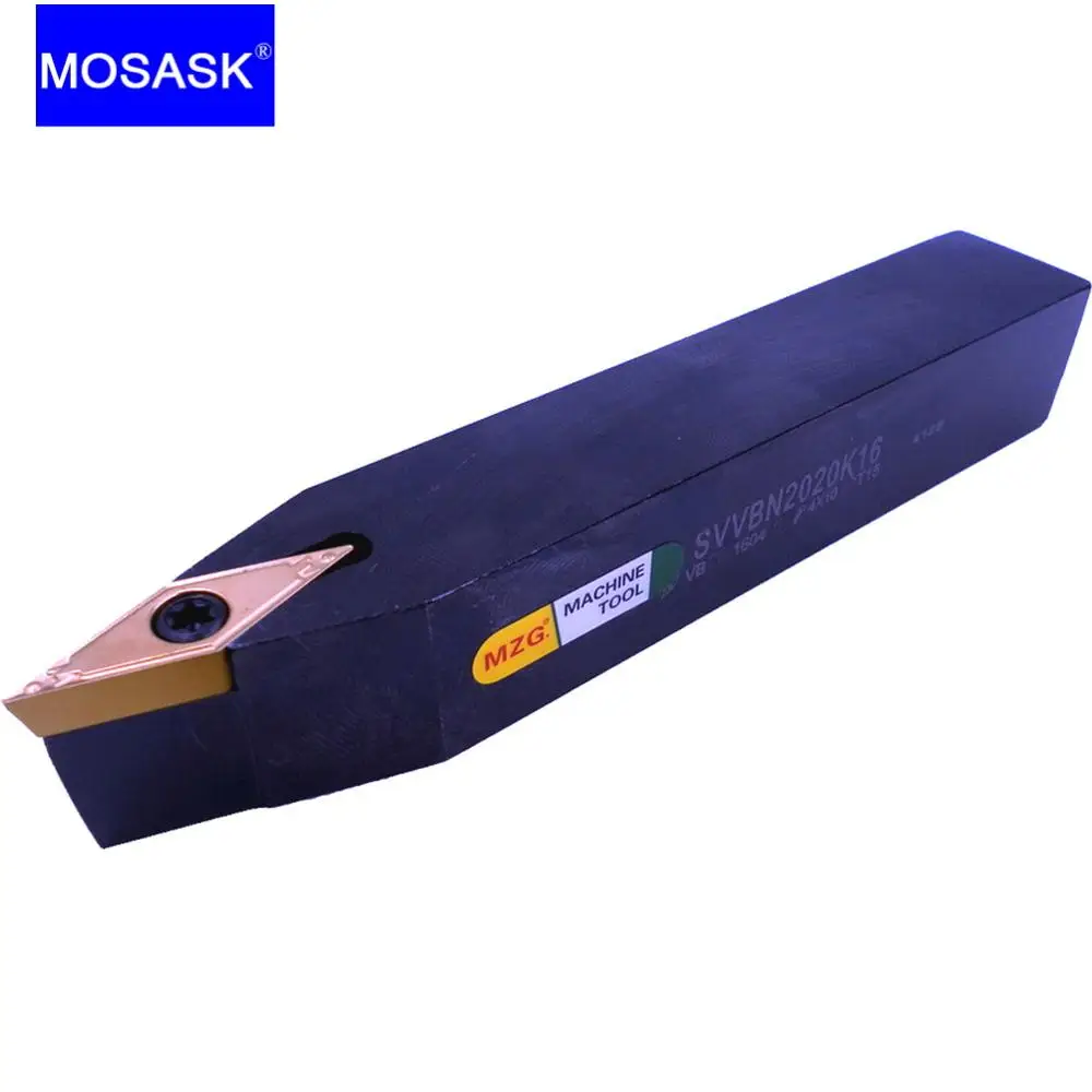 

MOSASK SVVBN1616H16 Adapter SVVBN Square Bar VBMT Inserts Machining Cutter CNC Lathe External Turning Toolholders