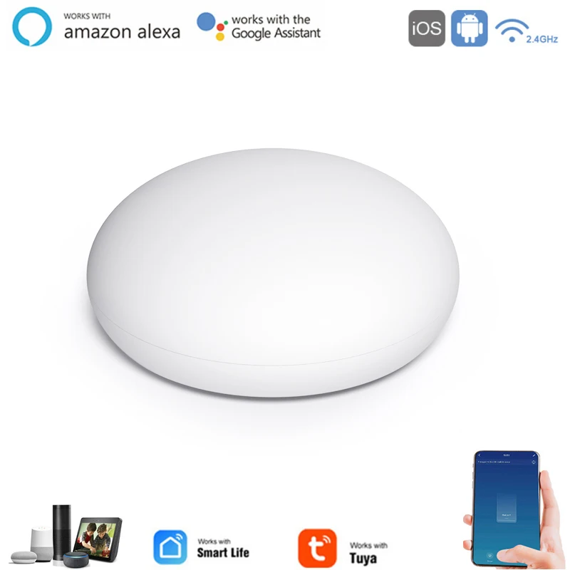 

Сигнализация утечки воды Zigbee Tuya Smart Life, умное управление через приложение, работает с Alexa Google Home