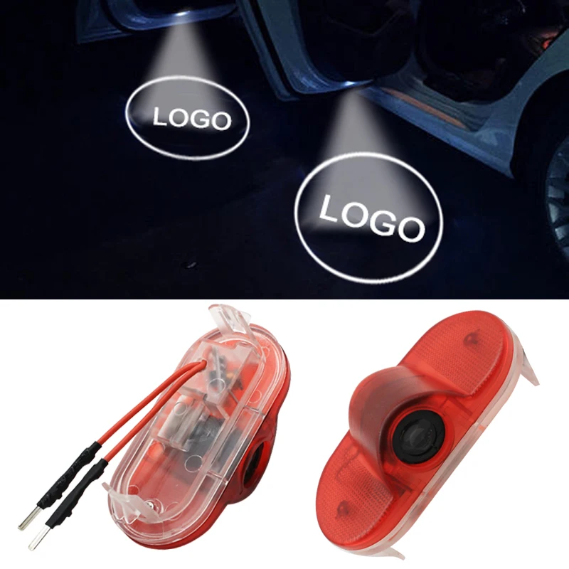 Светодиодная дверная предупреждающая лампа с логотипом для VW проектор Golf 4 Canddy