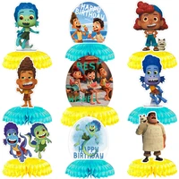 9pcs disney luca pixar party decoration supplies honeycomb ball shape paper desktop decoration children birthday party supplies
