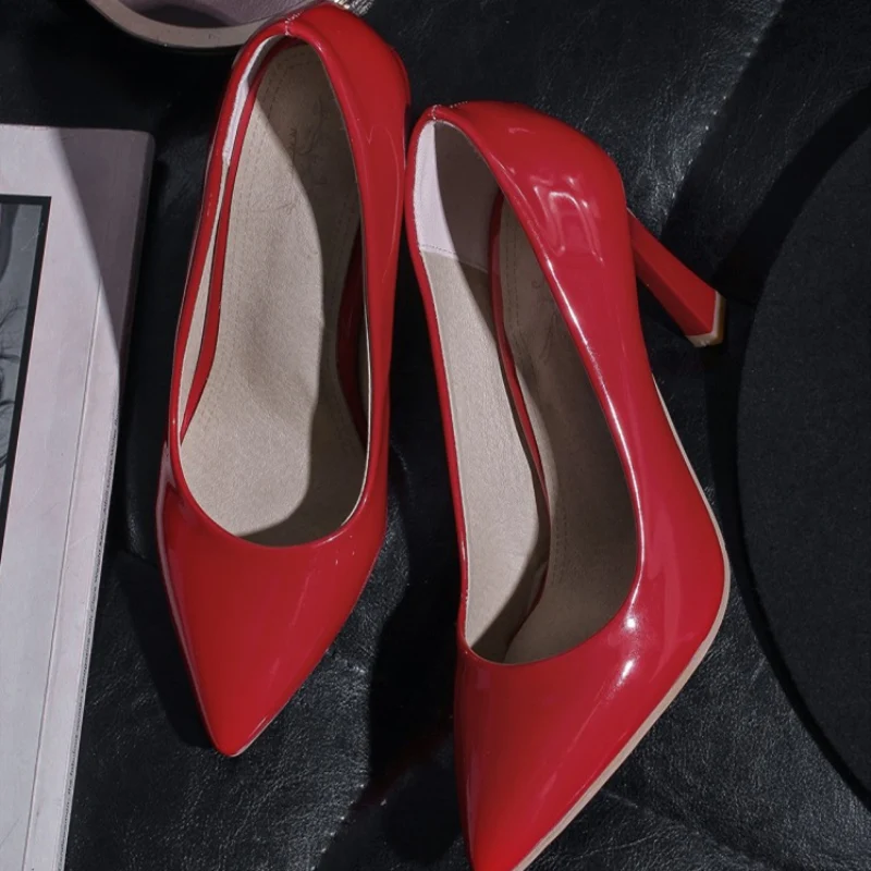 Туфли лодочки женские на высоком каблуке заостренный носок Свадебные вечерние