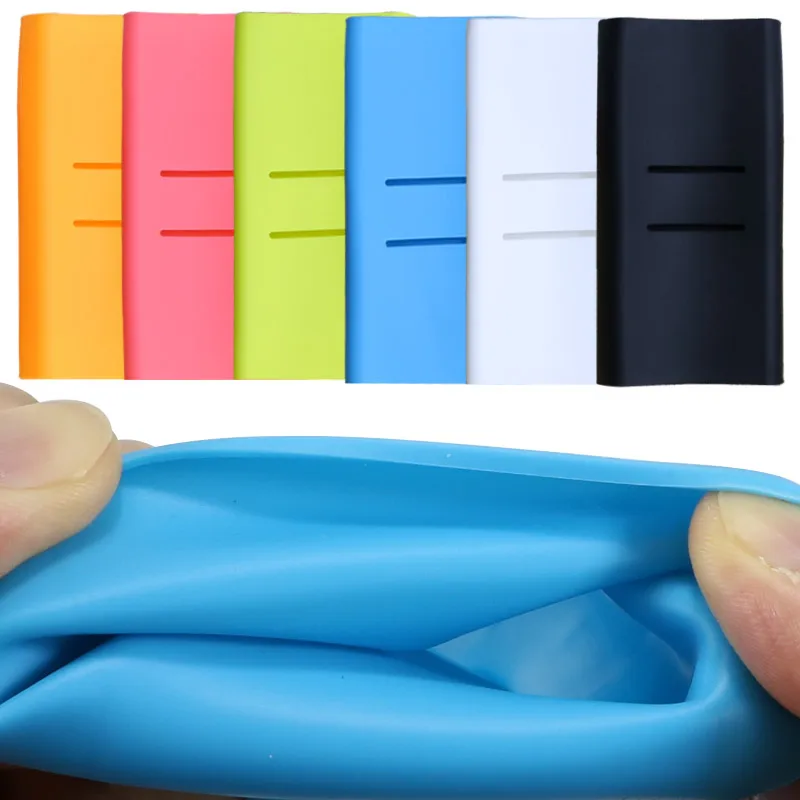 Внешний Противоскользящий силиконовый чехол для Xiaomi power Bank 2 10000 mAh 20000 mAh 2C power Bank чехол резиновый защитный чехол