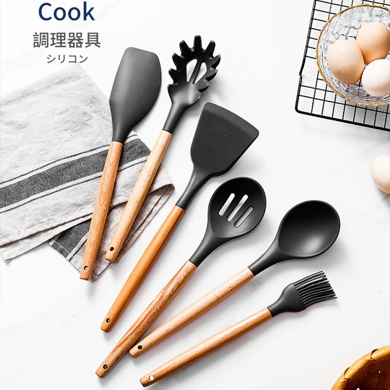 

Silicone Spatula Do Not Hurt Spatula Spoon Set Heat Resistant Soup Spoon Non Stick Pan Special Cooking Shovel Kitchen Tool