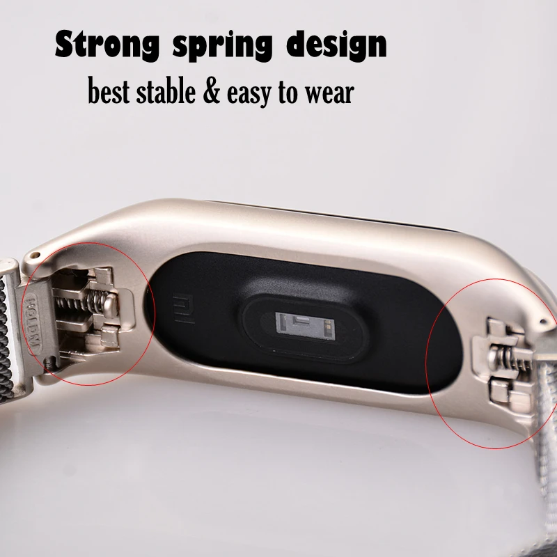 Сменный Браслет mi band 3, металлический ремешок на запястье, браслет из нержавеющей стали, браслет mi Band 3, ремешок для Xiaomi mi band 3, аксессуары