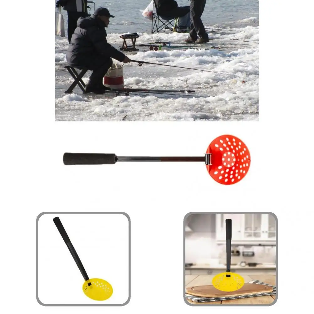 

Cold-Resistant Lightweight Anti-Slip Foldable Solid Ice Scoop Skimmer for Angling