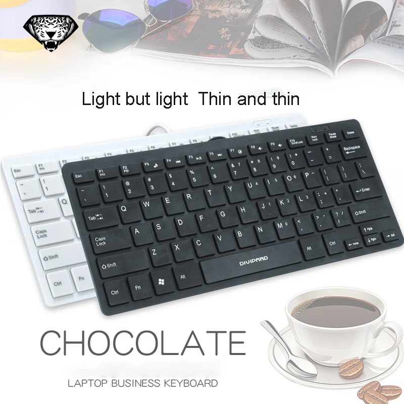 USB Проводная русская клавиатура черная мультимедийная 78 клавиш низкий уровень