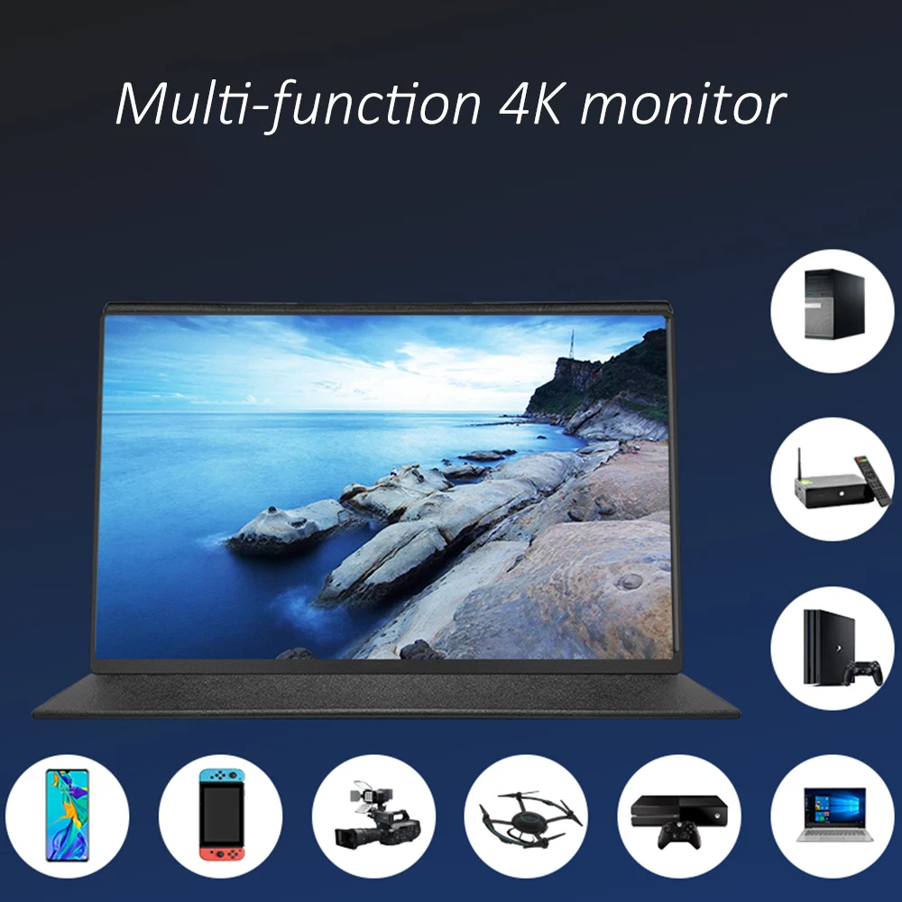 15 6 тонкая рамка типа C светильник портативный большой монитор HDR для бизнеса