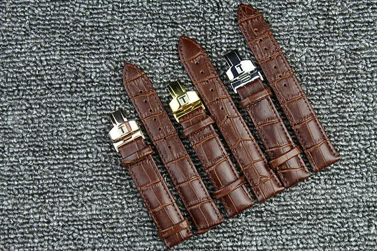 

18 19 20mm Belt Watch Accessories Band for TISSOT 1853 Butterfly T41T063 Leather Bracelet Watch Strap Men Strap Solid High-end
