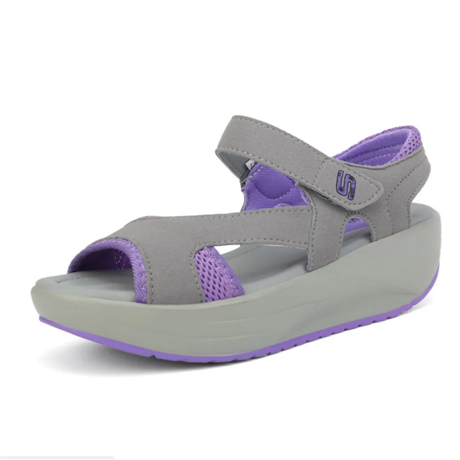 2017 верх из нубука и микрофибры Нескользящая резиновая подошва Босоножки на