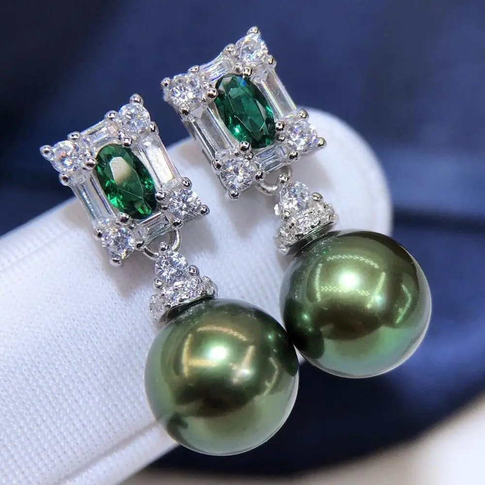 Серьги подвески с жемчугом 8 9 мм|Серьги-подвески| |