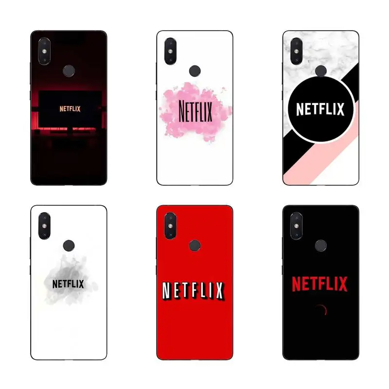 

Netflixe TV Phone Case For Redmi 9A 8A 7 6 6A Note 9 8 8T Pro Max Redmi 9 K20 K30 Pro Black Silicone Soft TPU Case