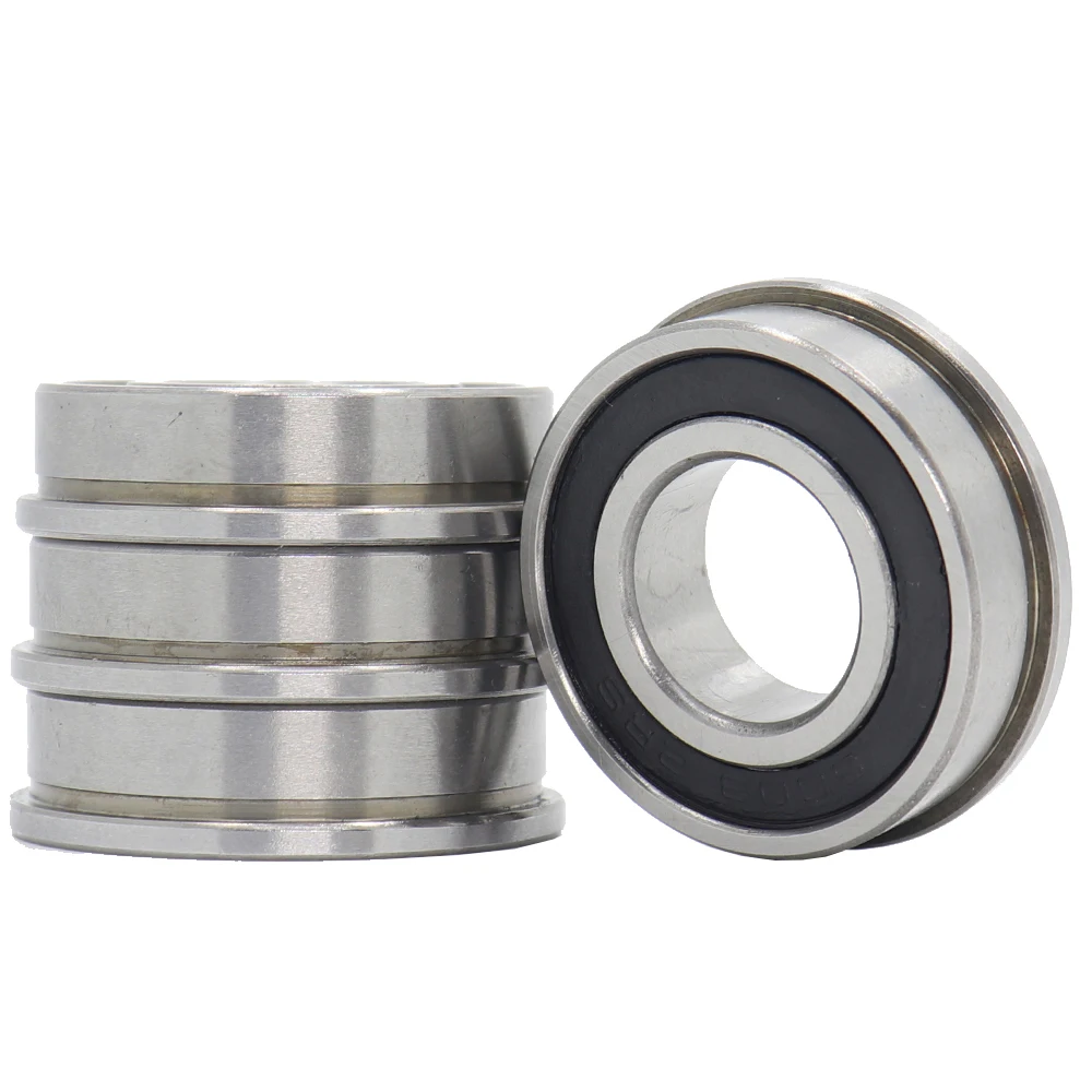 

F6003 F6003RS Bearing F6003-17-2RS 17x35x10 mm ABEC-1 4PCS Flange Ball Bearings F6003-RS Garden Cart Wheel Bearing