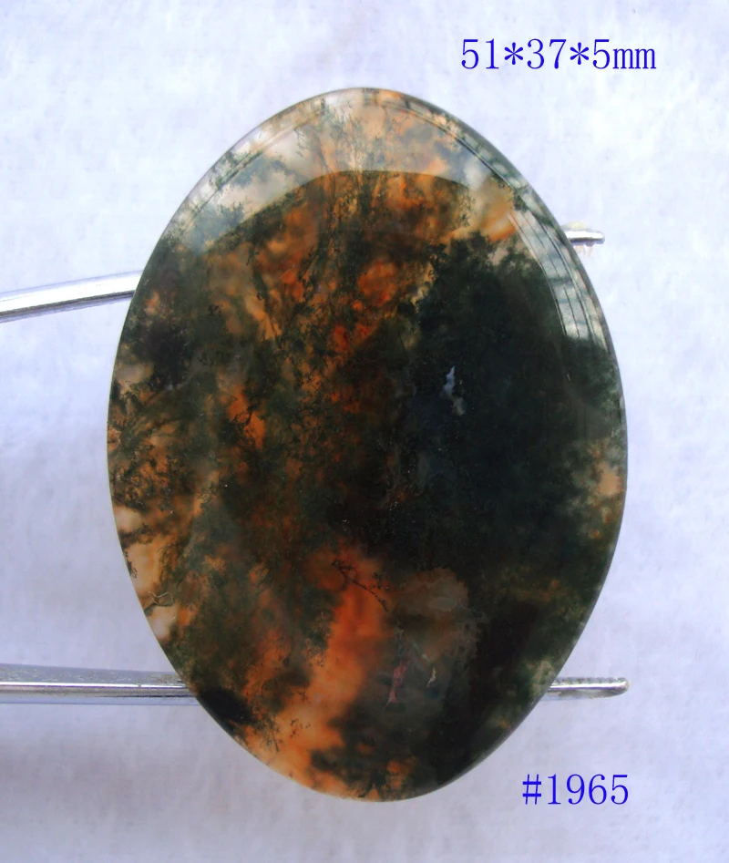 Натуральный моховой агат овальной формы подходит для подвесок женской и мужской ювелирной бижутерии для свадеб, вечеринок, дня рождения.