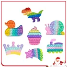 Новые игрушки-антистресс, игрушки с пузырьками из силикона для детей и взрослых, снятие стресса, сжимаемая доска, игра-антистресс