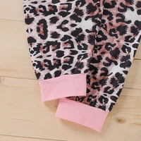 Baby Girl Clothing Set Kids Leopard Print Tops Pants Set Baby Girl Pullover Casual Outfits Winter Spring Children Clothes