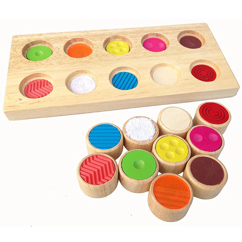 

Kids Early Learning Educational Toy Block Montessori Sensory Math Colors Challenge Memory Wooden Match Game Children Xmas Gift