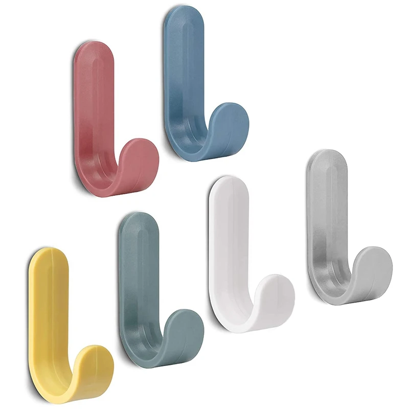 

Крючки на клейкой основе, 24 шт. крючков на клейкой основе для ключей, крючки для кухонных полотенец, водонепроницаемые крючки на клейкой осн...