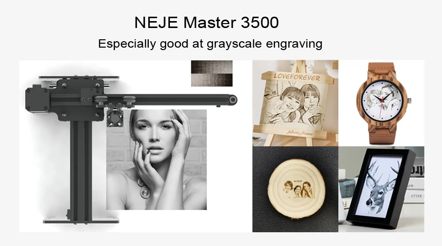NEJE Master 3500 МВт 43*27 см мини лазерная гравировальная машина 2 оси DIY гравер Настольный деревянный маршрутизатор/резак/принтер+ Лазерные очки