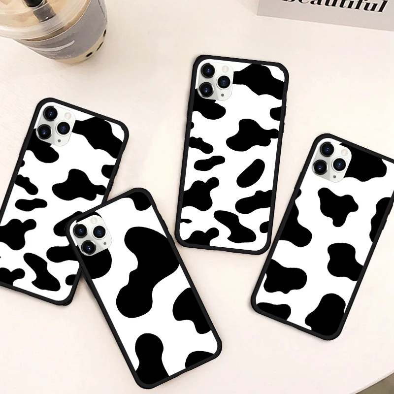Чехол JAMULAR с рисунком символа коровы для iPhone XS MAX 11 Pro 12 mini SE2020 X XR 7 6 8Plus Жесткий