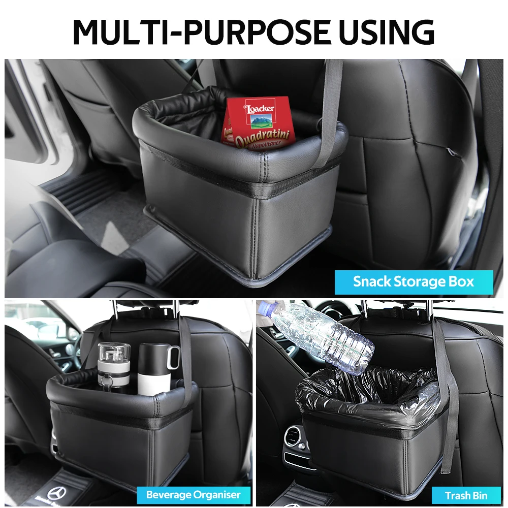 Портативная мусорная корзина для автомобиля подвесная мусора водонепроницаемый