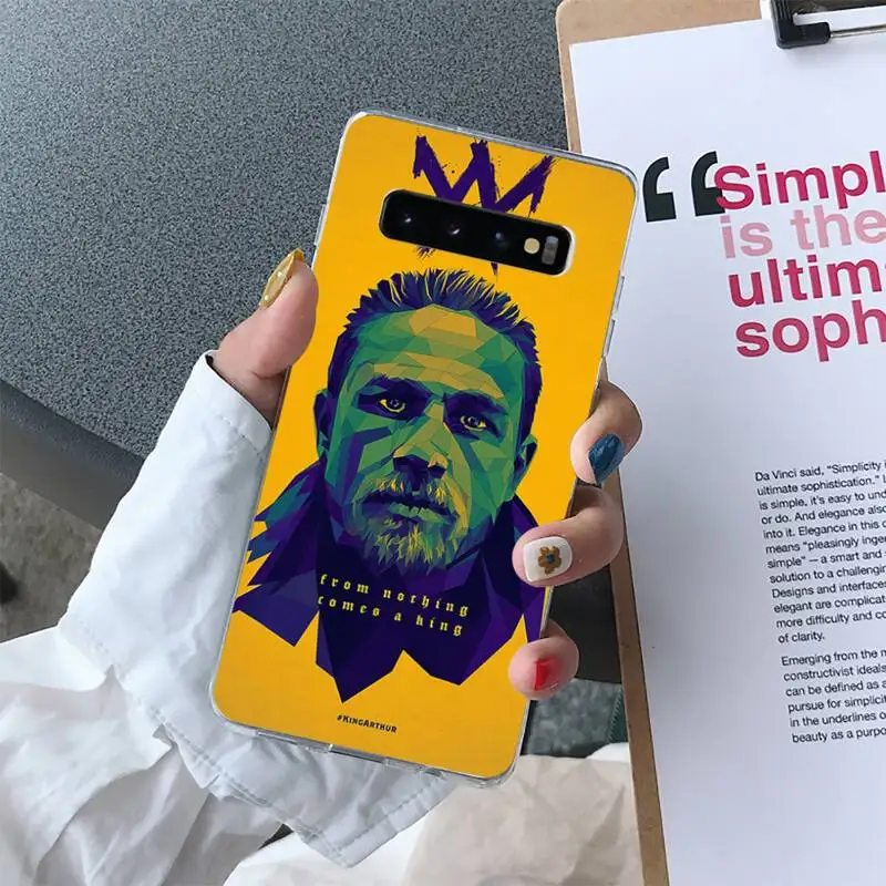 

King Arthur Phone Case For Samsung S10 S10e S8 S9 Plus S7 Edge Note10 9 8 Soft Transparent TPU Cove