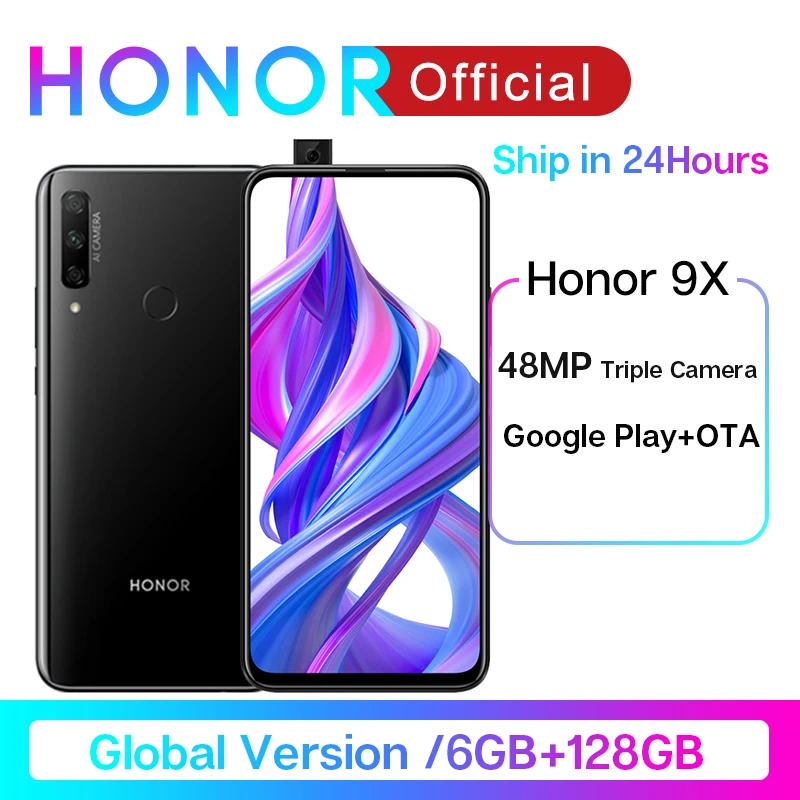 Смартфон Honor 9X глобальная версия 48 МП тройная камера 6 59 ' Not 9Pro мобильный телефон