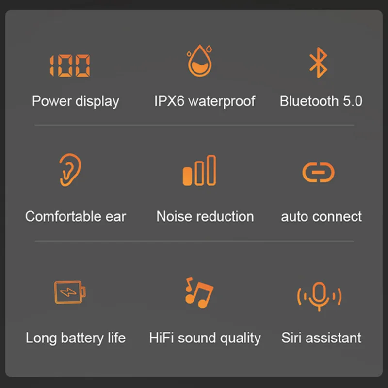 TWS Headphones Bluetooth Earphones True Wireless Stereo Earbuds In Ear Headset Support Siri Sport for Samsung Xiaomi Vivo Lotus |