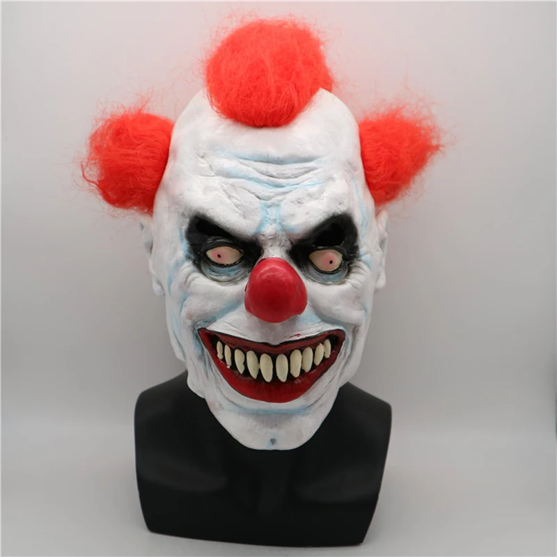Маска клоуна на Хэллоуин силиконовая маска голову набор для Хэллоуина реквизит
