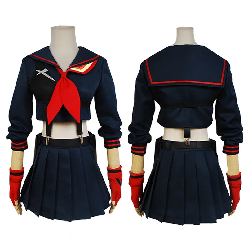 Костюм для косплея Ryuko Matoi из аниме убить La Kill и юбки школьная форма девочек платья