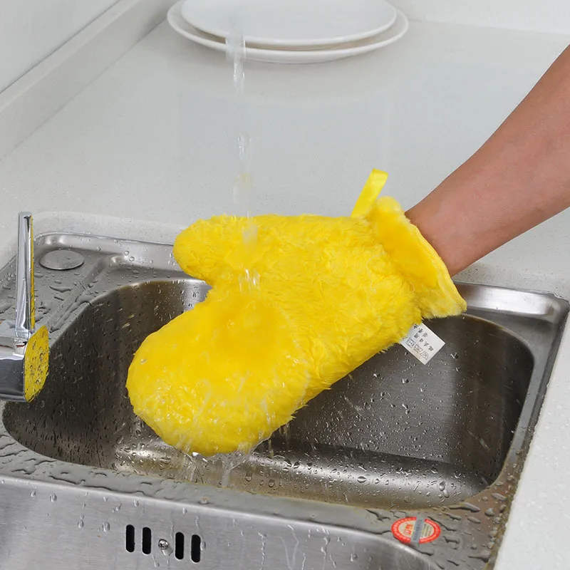 Распродажа водонепроницаемые перчатки для мытья посуды с маслом волшебные