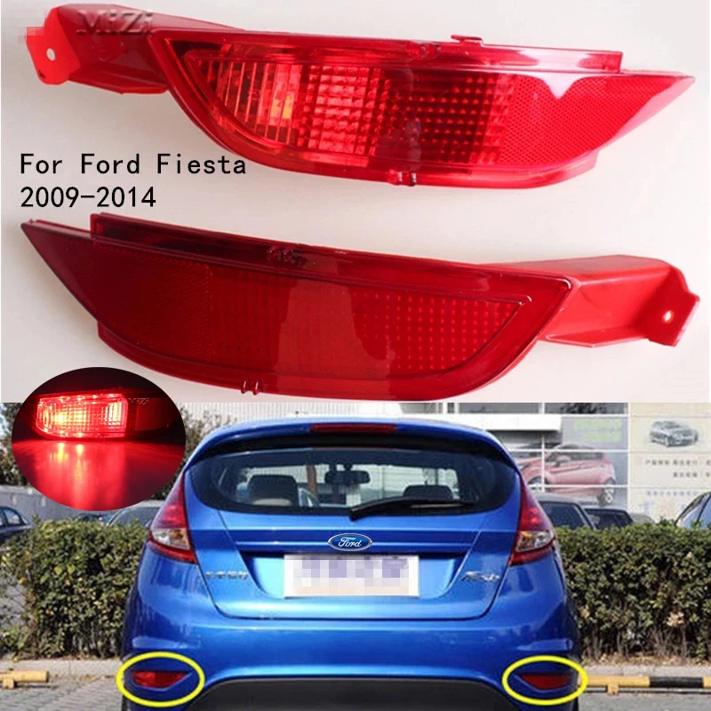 MIZIAUTO заднего бампера светильник для форд фиеста Mk7 2009 2010 2011 2013 2014 автомобиля