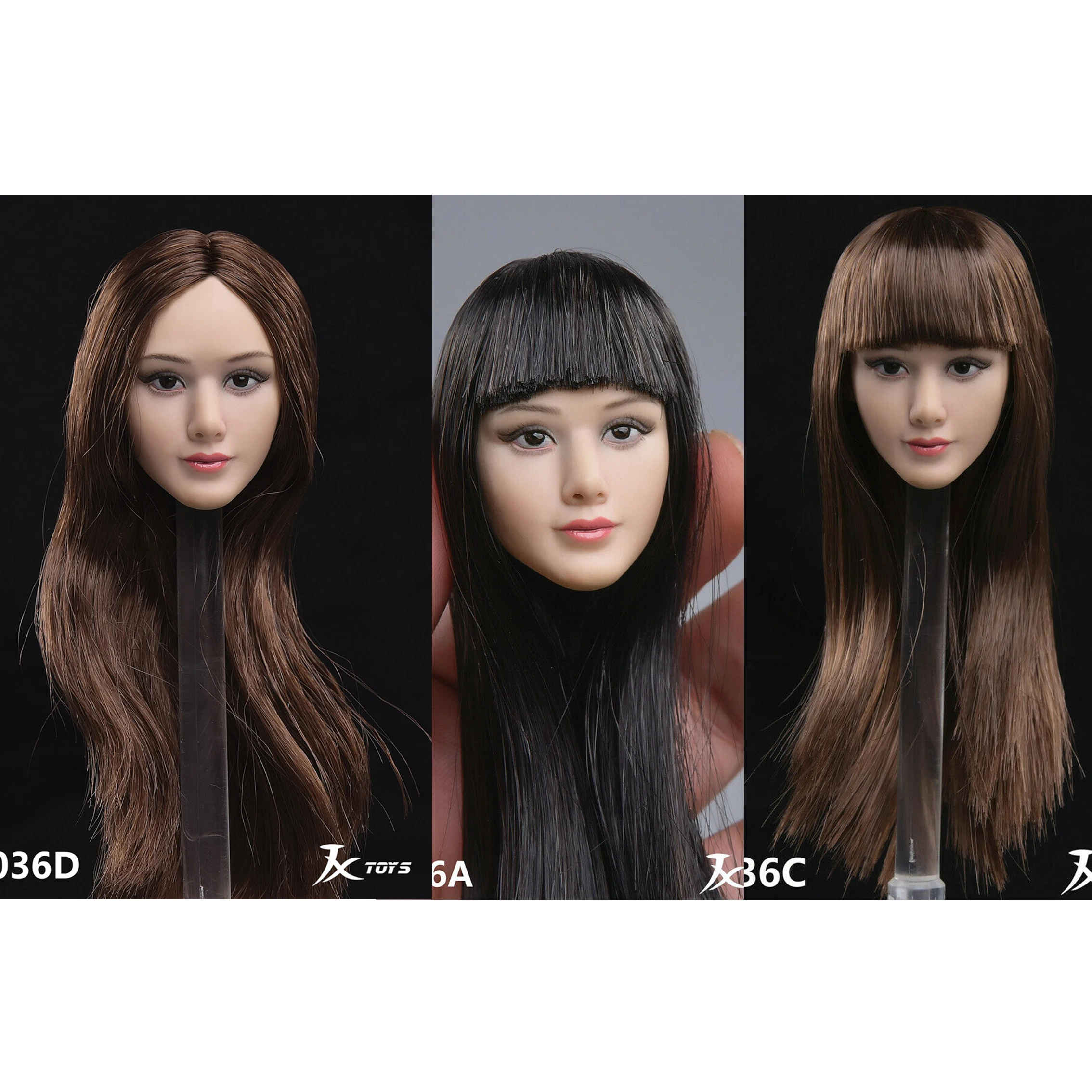 

1/6 SUPER DUCK Female Pale Skin Elf Ears Head Sculpt for 12" PH Action Figure Body Model Toys In Stock