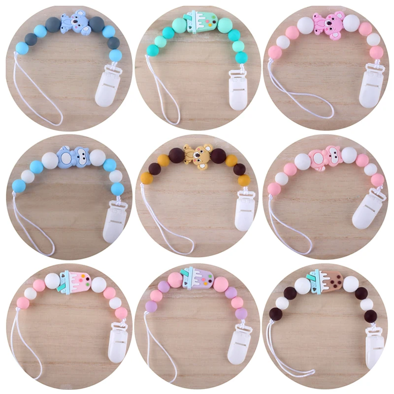 Новый детский Прорезыватель с мультяшным котом браслет из пищевого силикона