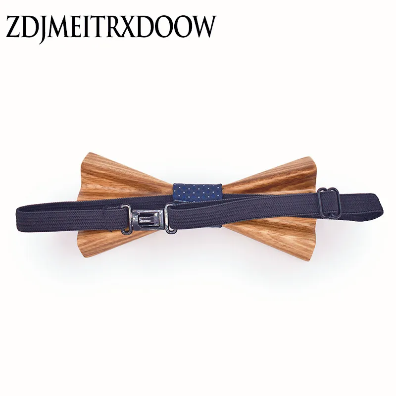 Горячая Мода 3D W Тип Мужской деревянный галстук бабочка событие для мужчин шеи