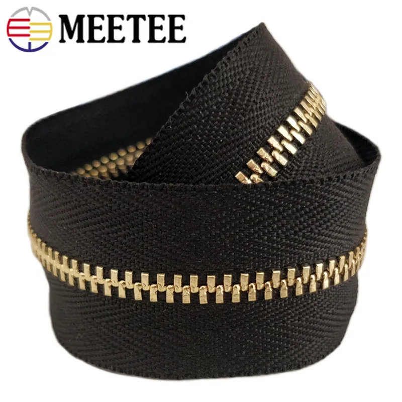 2 метра Meetee 3 # металлическая молния без слайдера двойная тяга для одежды кошелек