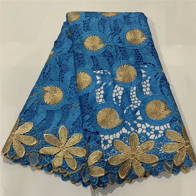 

Fashion Design Mesh Lace Newest High Quality 5 Yards With Embroidery African French Lace Fabrics For Evening Dresses! ZQF9929