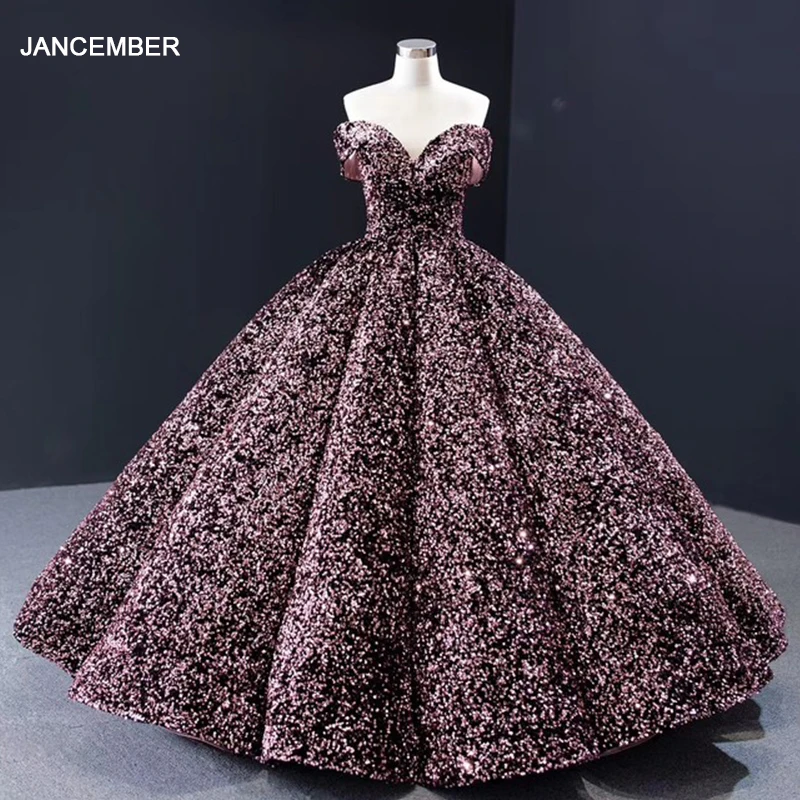 J66991 janceber вечерние платья 2020 расшитые блестками Дубай розовое милое вечернее